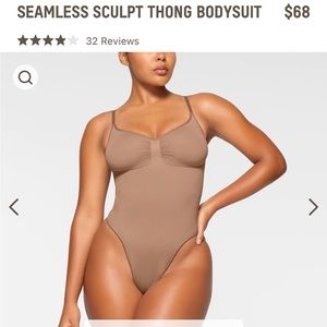 Skims Seamless Sculpt Bodysuit S/M